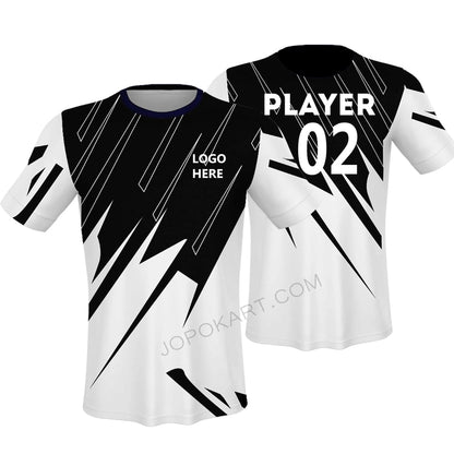 customised sports jersey team name player men white black team