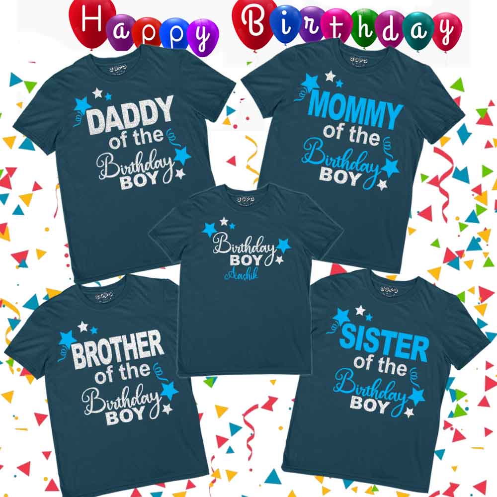 Personalized Brithday Bluey Family T-Shirt