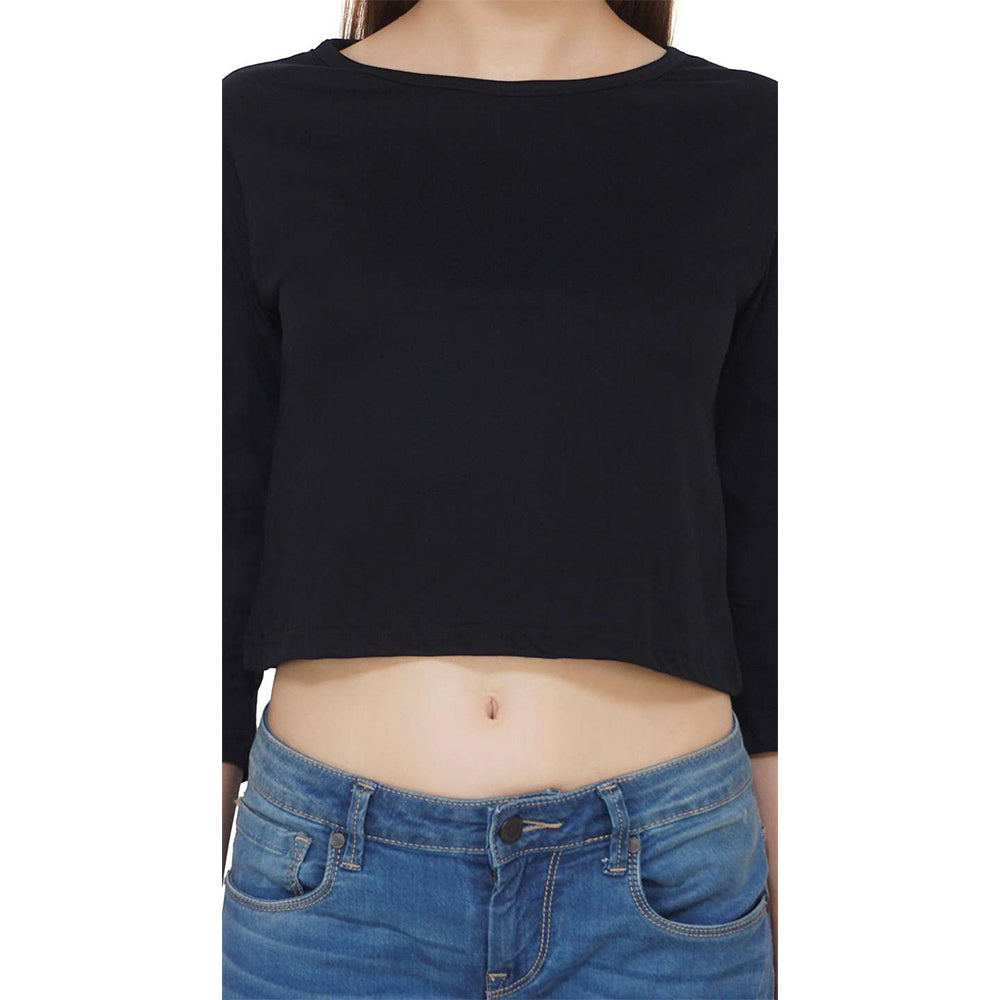 BLACK CROP TOP