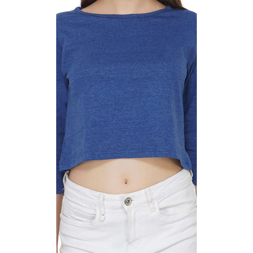 Women  Full Sleeves Blue