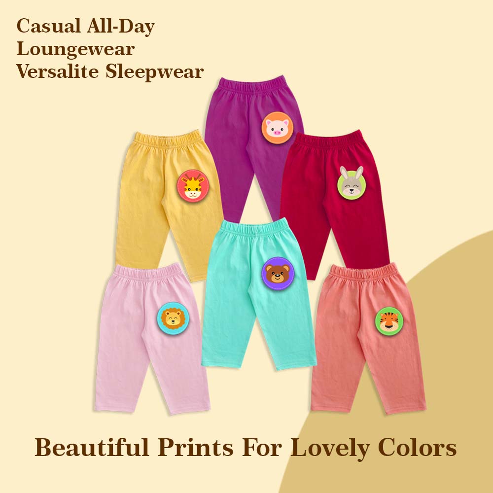 Printed Pyjamas 6pcs Soft Combo