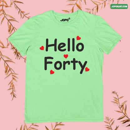 Hello Forty mint green