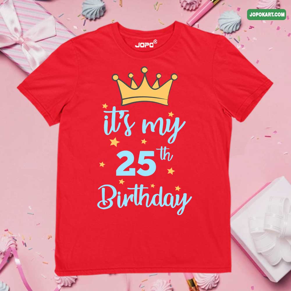 It's my 25 th Birthday red