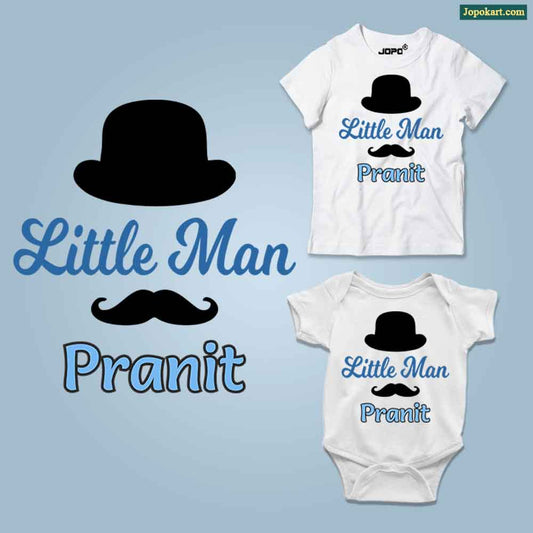 Little man Custom Name white