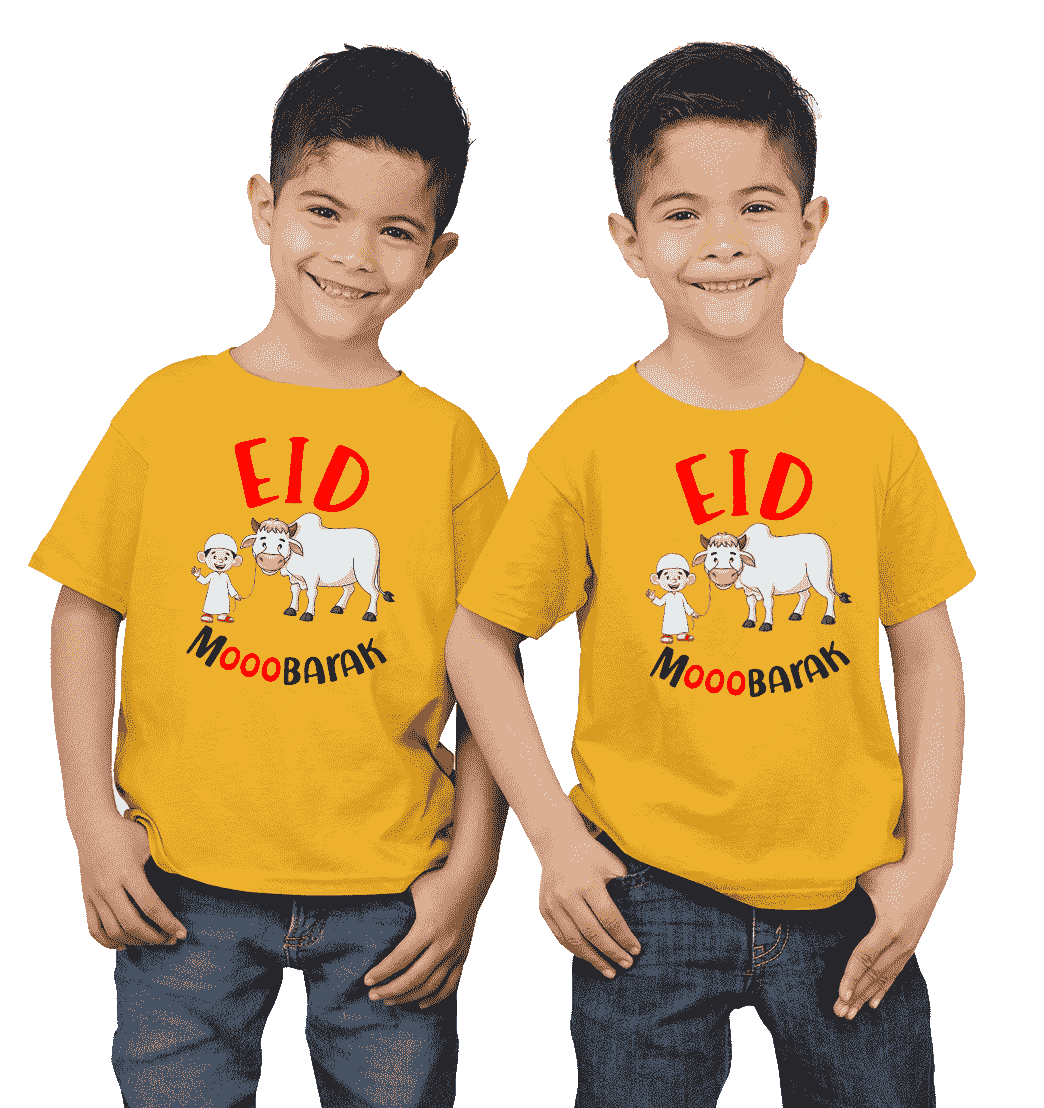 Kids eid mubarak tshirt for boys