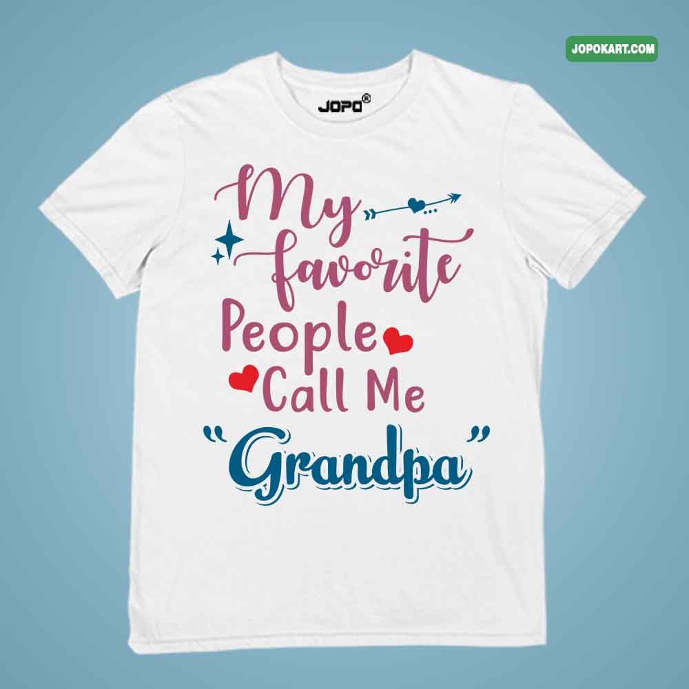 grandparents tshirts funny favourite gifts new trend aqua blue cotton 180 gsm bio wash