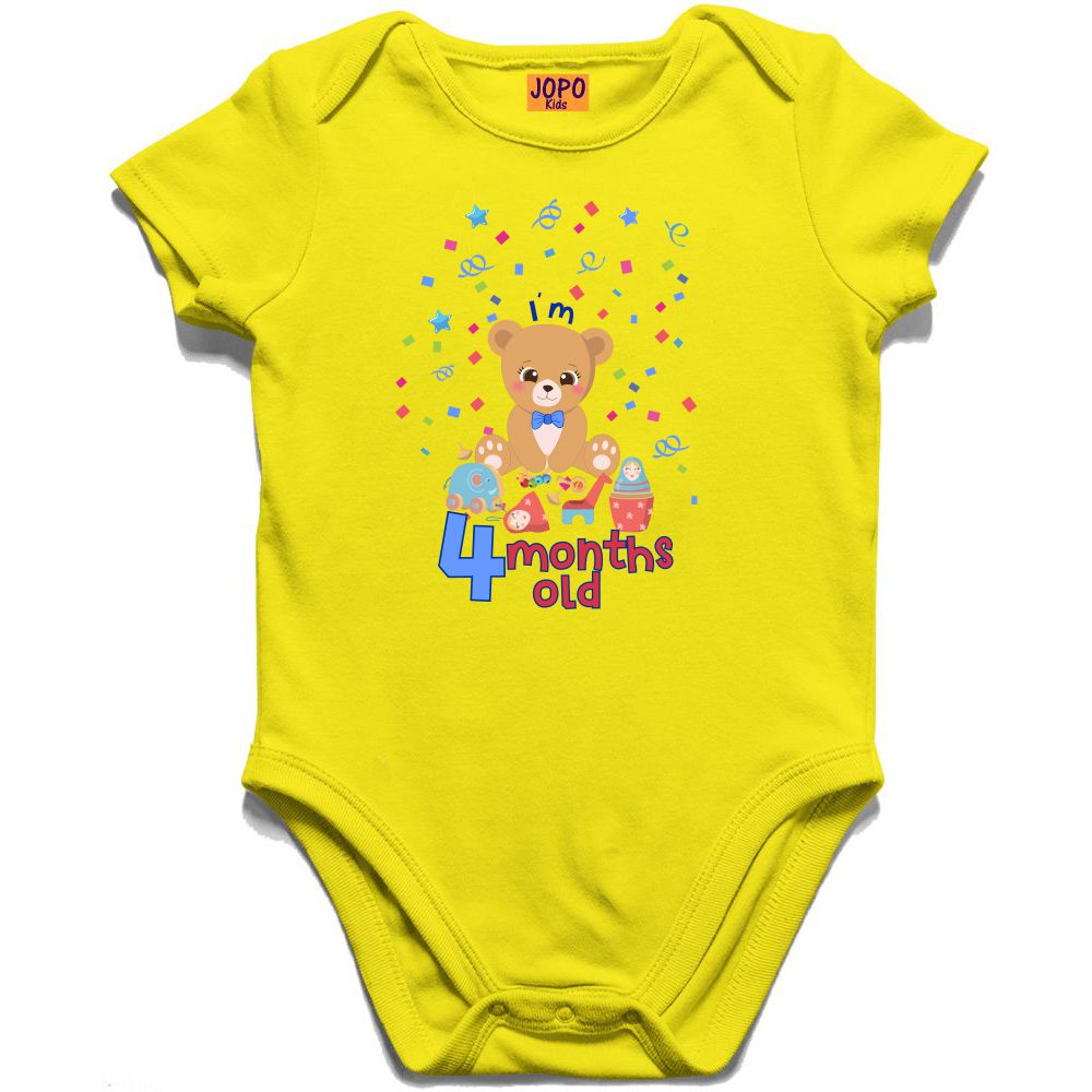 Teddy 4month onesie