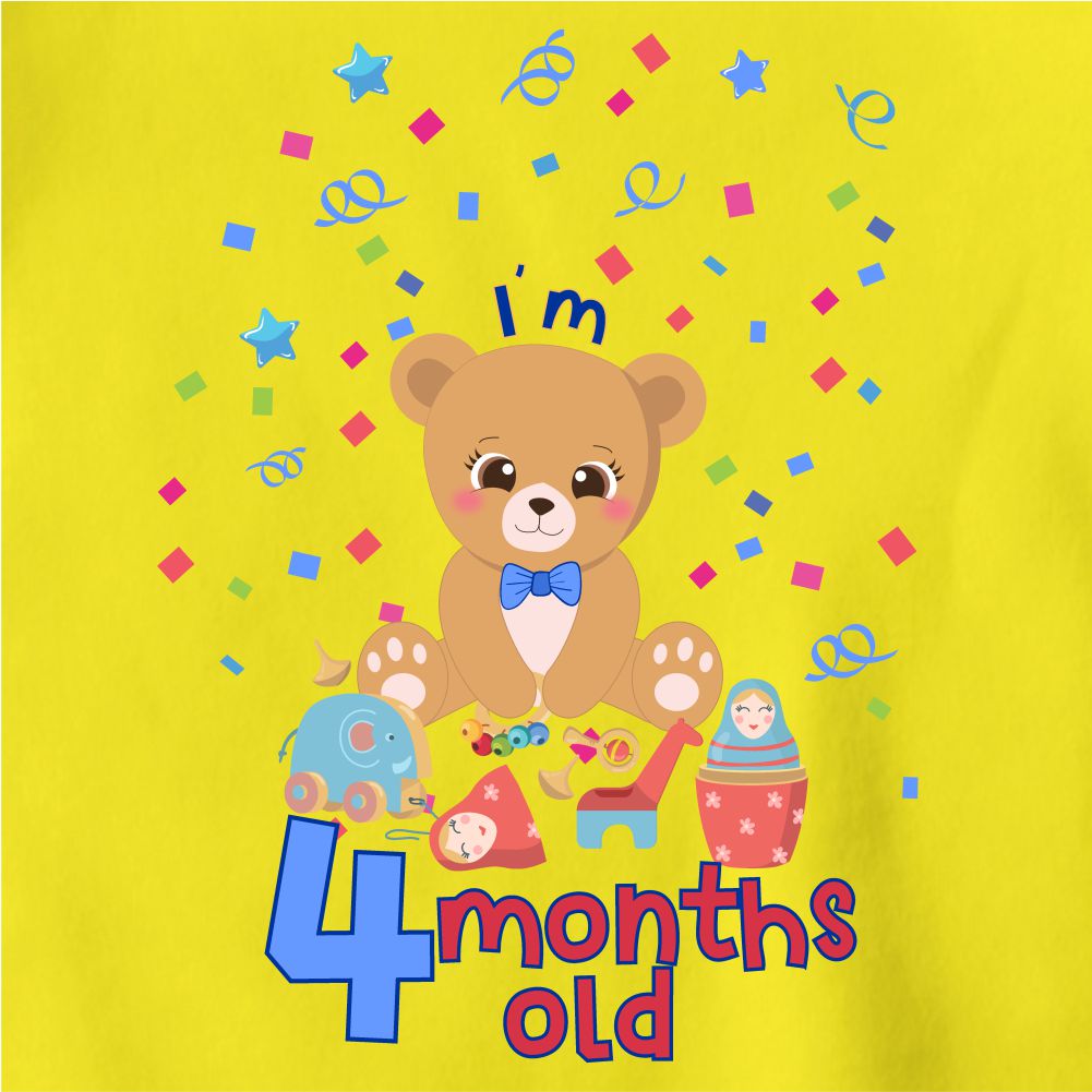 Teddy 4month onesie