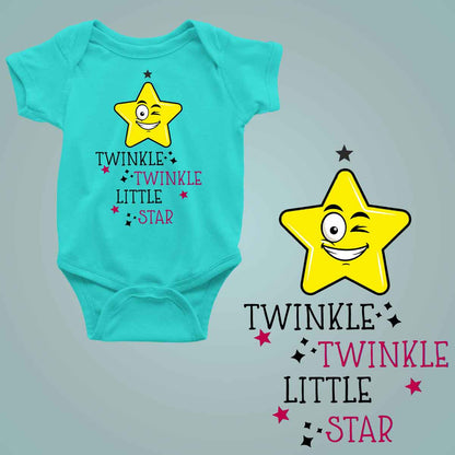Twinkle Twinkle Little Star aqua blue 1