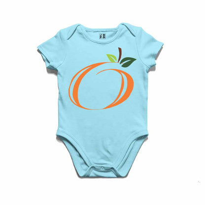 Kid's Alphabet O Orange Design Multicolor T-shirt/Romper