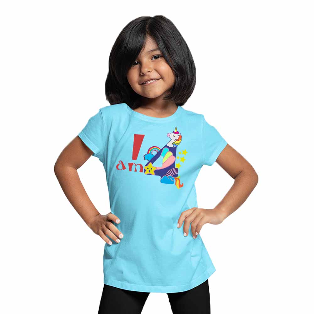 Joy Game 4rd Birthday Theme Kids T-shirt