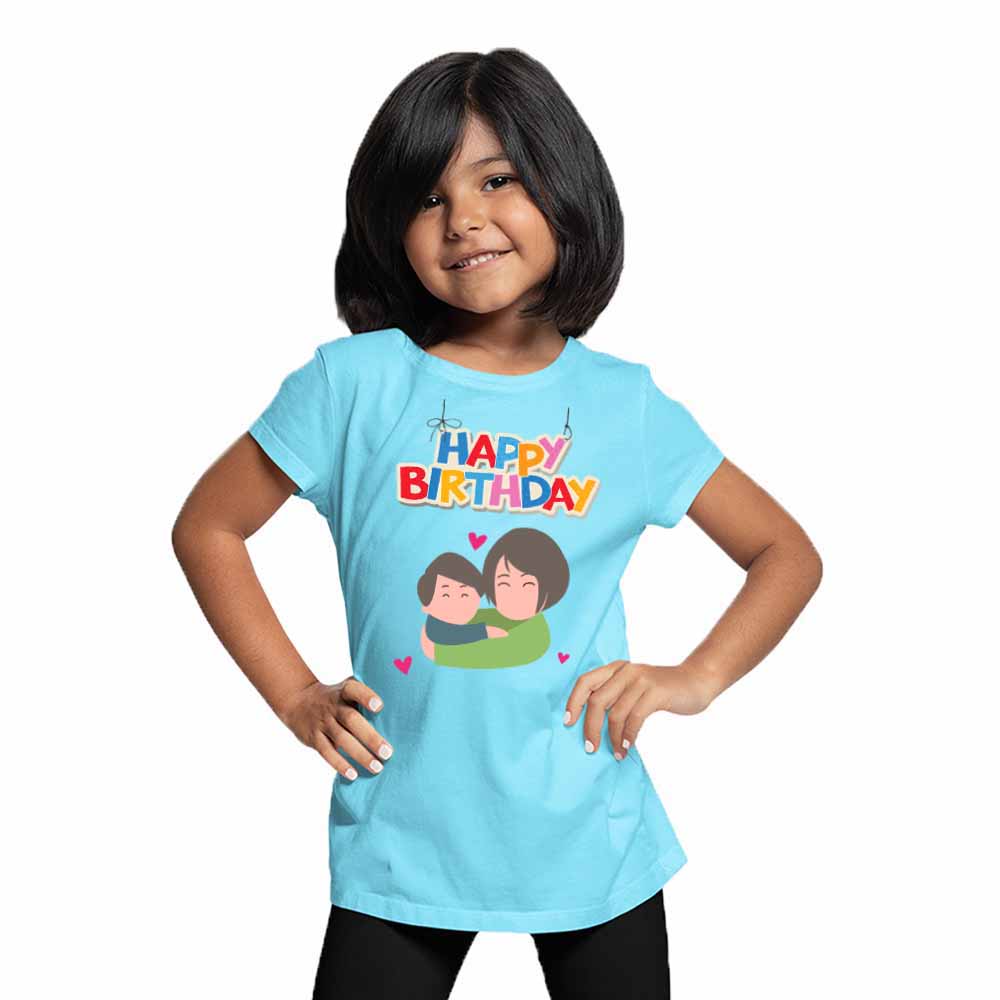 Happy Birthday mommy with kids T-shirt/Romper