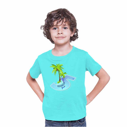 Beach Designed 5th Birthday Theme Kids T-shirt