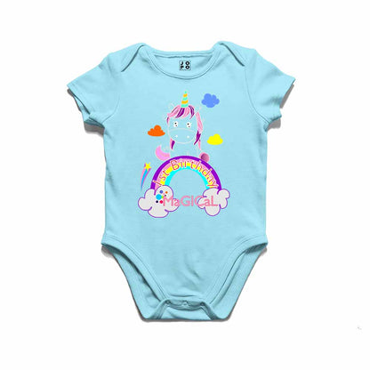 1st Birthday Unicorn Design kids T-shirt/Romper