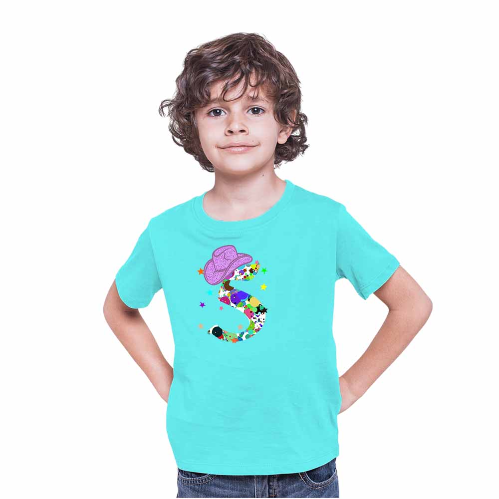 Graphic Style 5th Birthday Theme Kids T-shirt