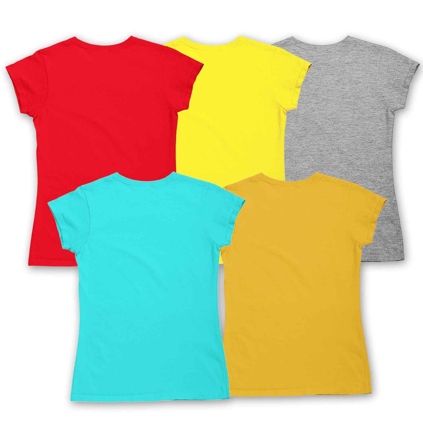 5pc Girls Printed Tshirt Combo Pack 1