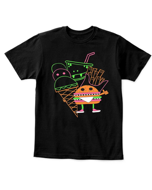 Burger Printed Kids TShirts