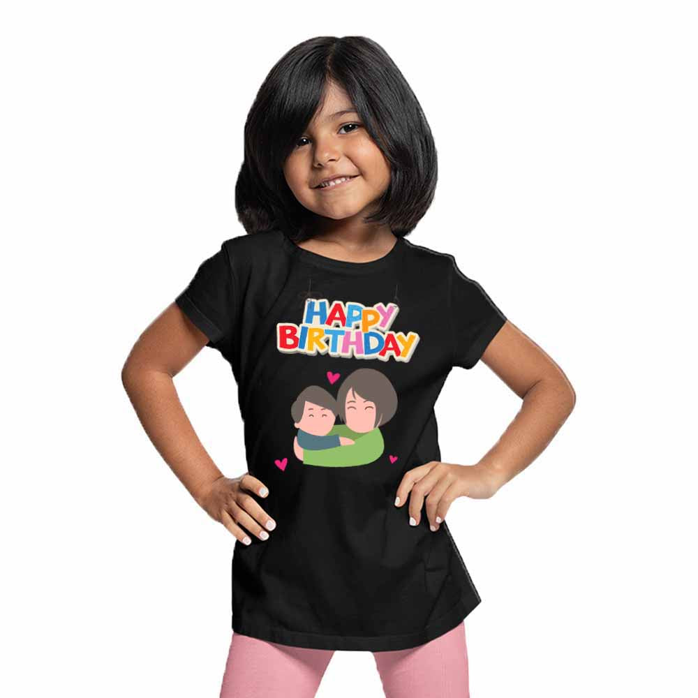 Happy Birthday mommy with kids T-shirt/Romper