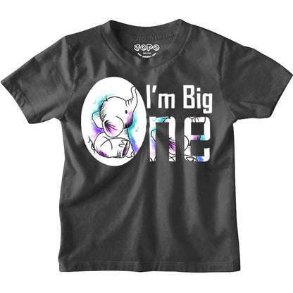 Iam Big one Elephant+ Design T-shirt/Romper