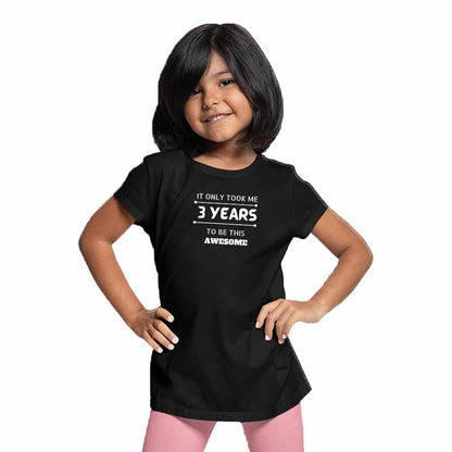 3 Years Birthday Theme Kids T-shirt