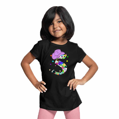 Graphic Style 5th Birthday Theme Kids T-shirt