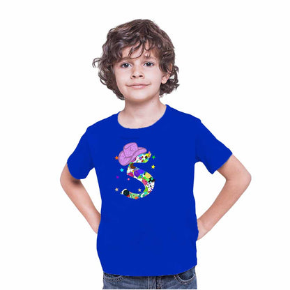 Graphic Style 5th Birthday Theme Kids T-shirt