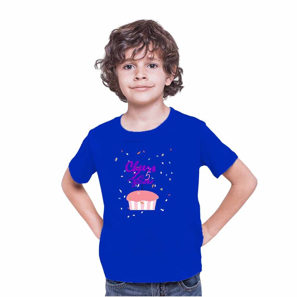 Cheers Cake 5th Birthday Theme Kids T-shirt