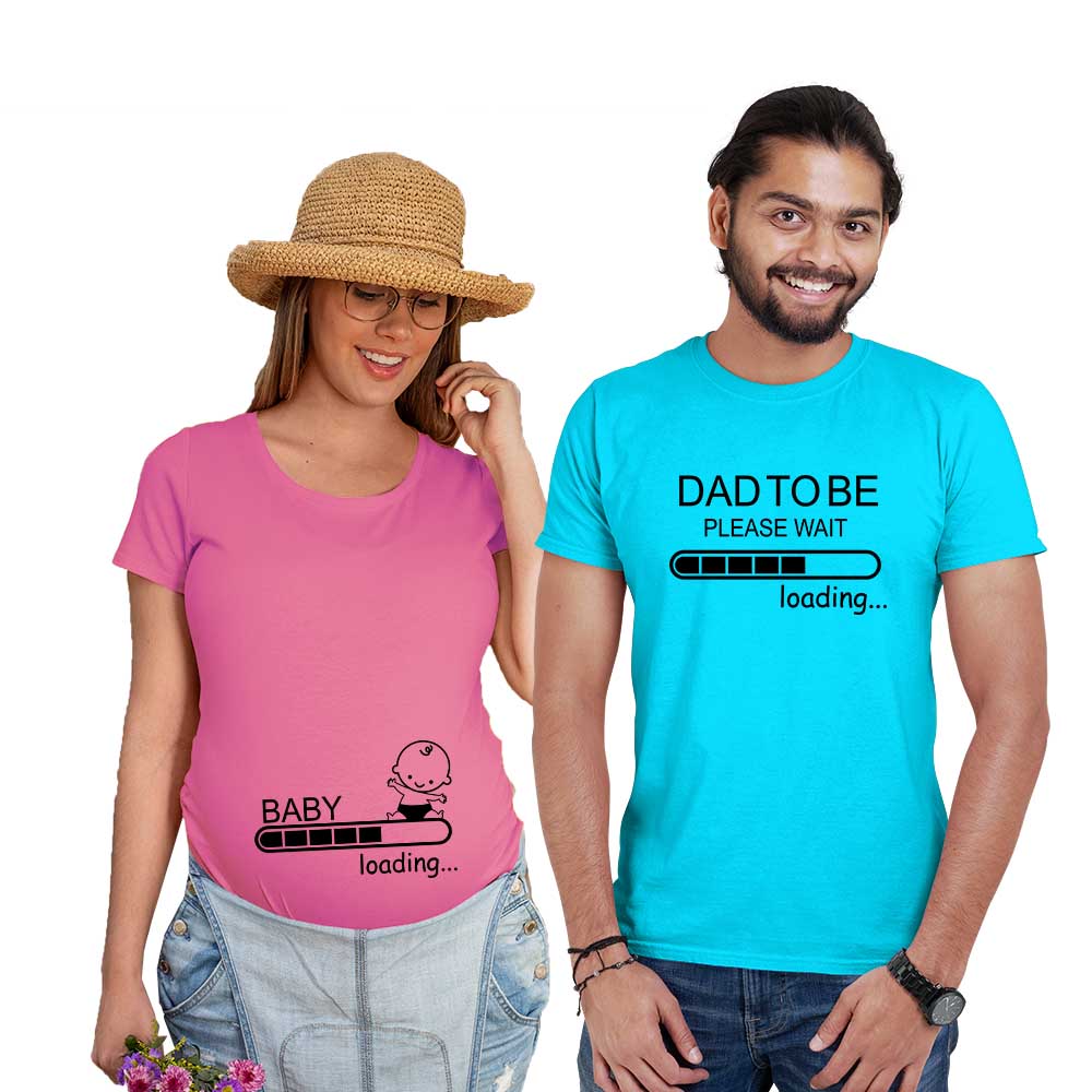 Baby Loading Pregnancy Couple Maternity T Shirts