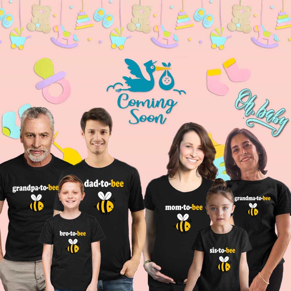 Baby shower t store shirts for family