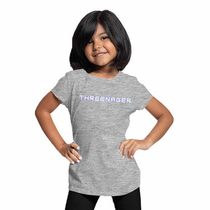 Threenager Birthday Theme Kids T-shirt