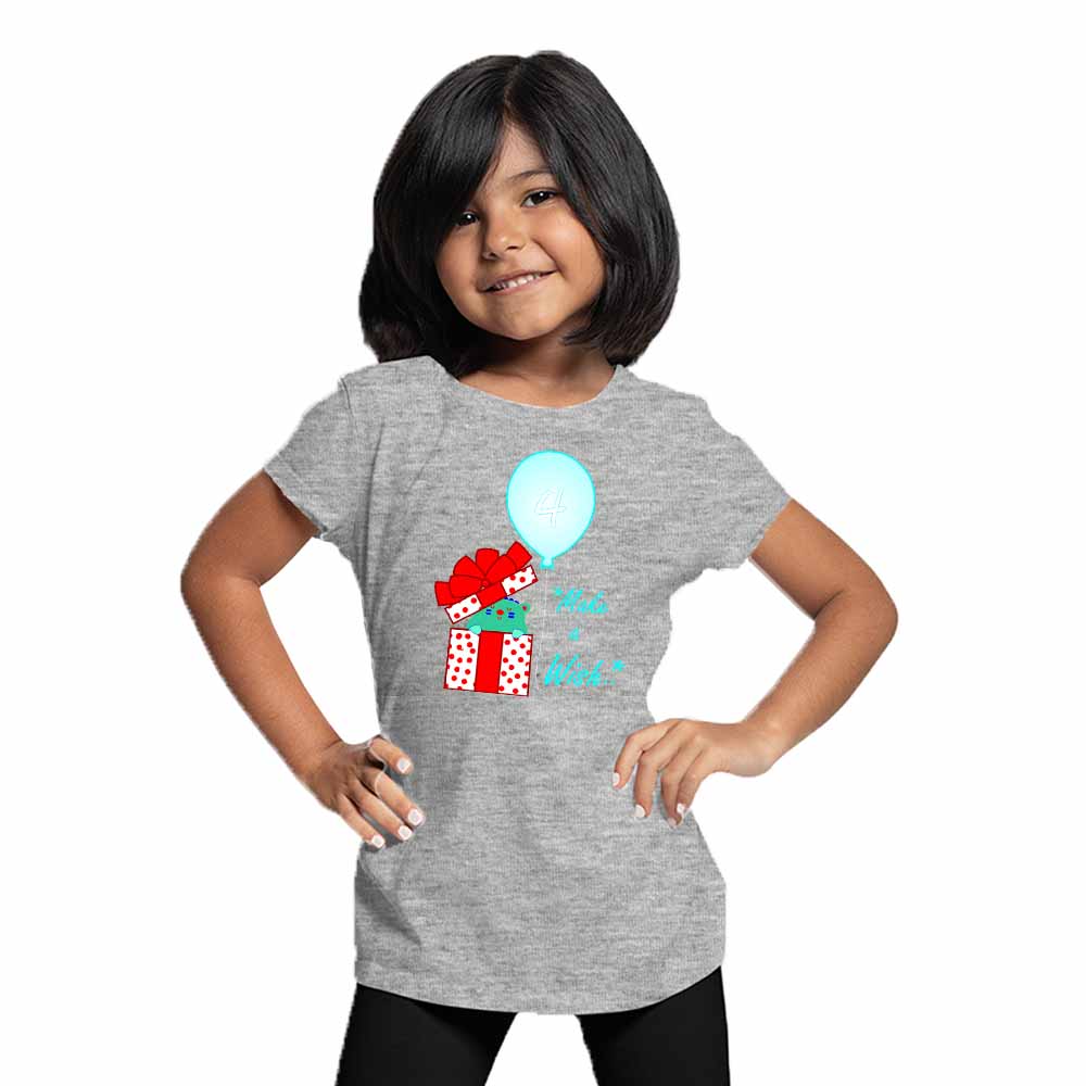 Gift Box designed 4rd Birthday Theme Kids T-shirt