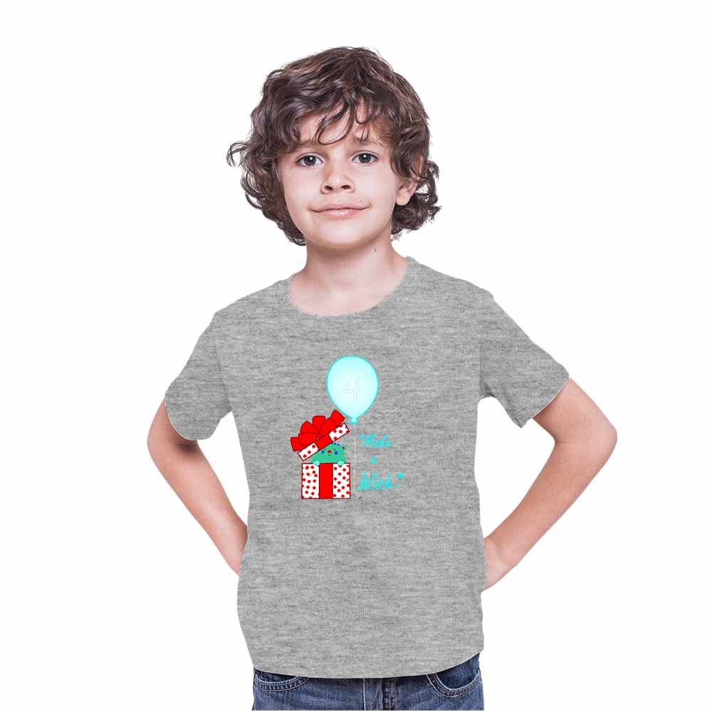 Gift Box designed 4rd Birthday Theme Kids T-shirt