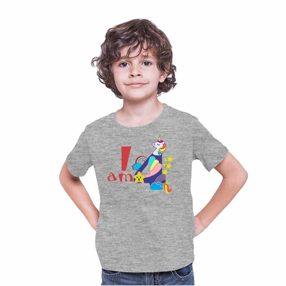 Joy Game 4rd Birthday Theme Kids T-shirt