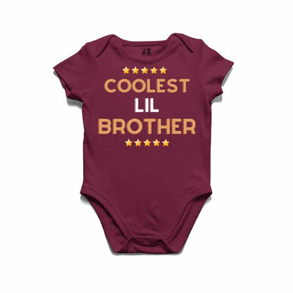 Cooler Lil Brother Design Multicolor T-shirt/Romper