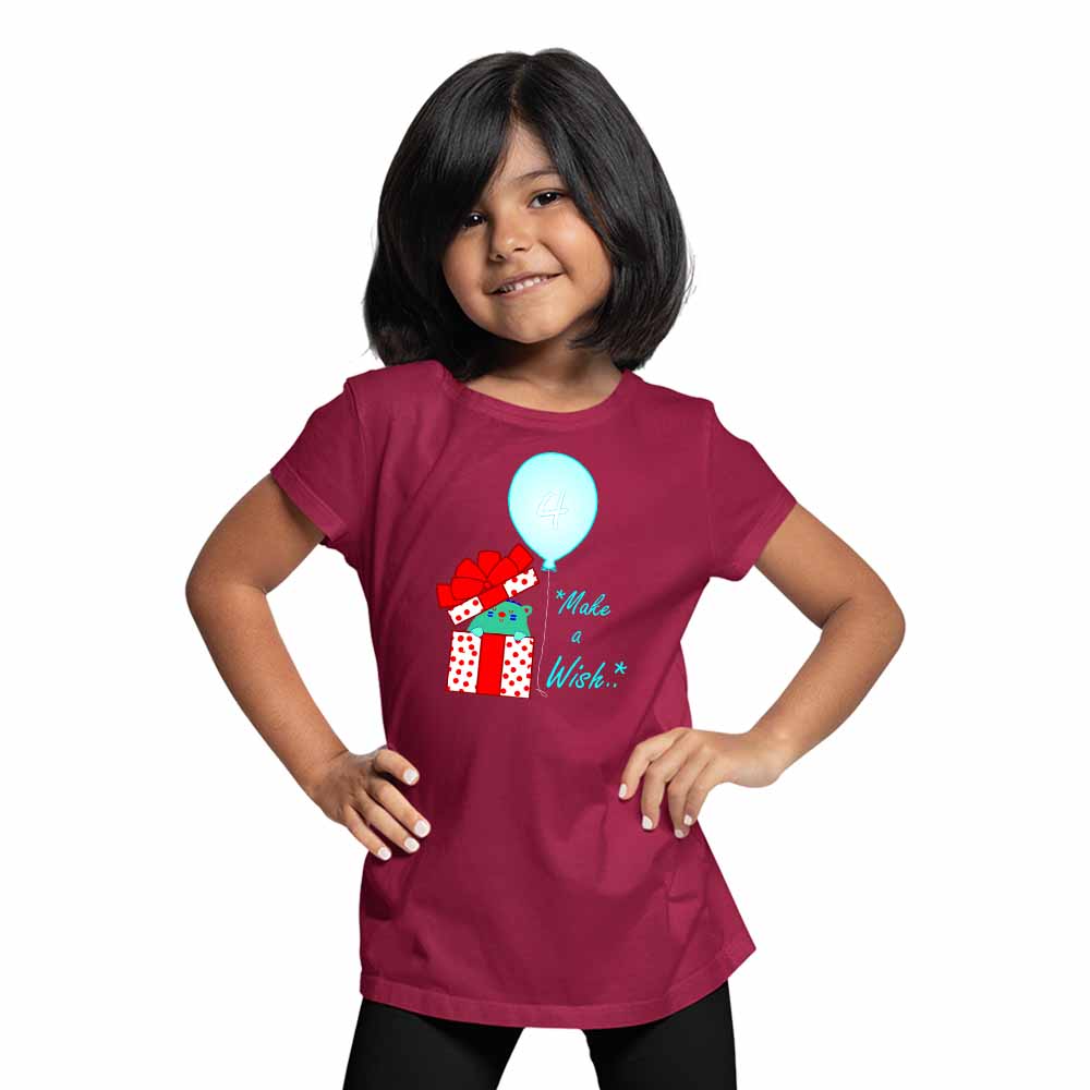 Gift Box designed 4rd Birthday Theme Kids T-shirt