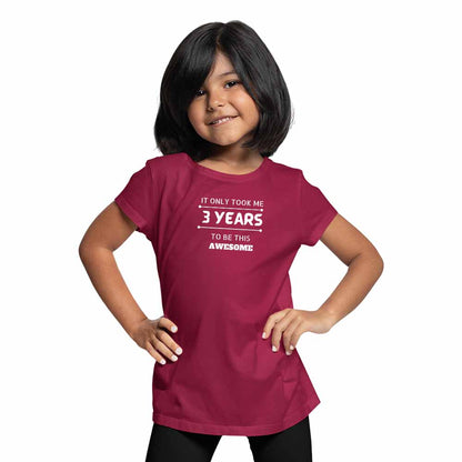 3 Years Birthday Theme Kids T-shirt