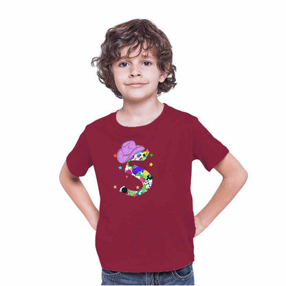 Graphic Style 5th Birthday Theme Kids T-shirt