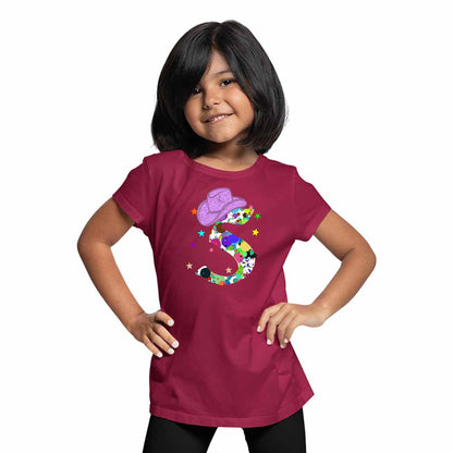 Graphic Style 5th Birthday Theme Kids T-shirt