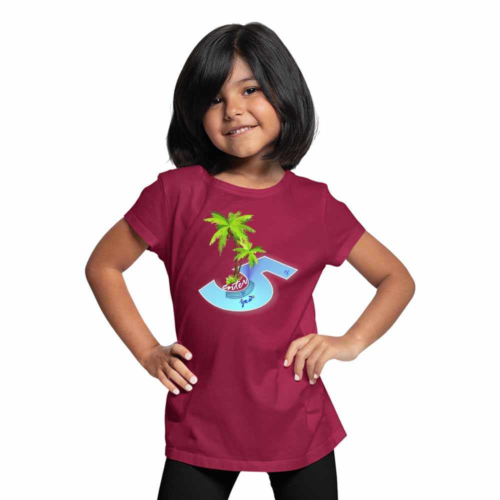 Beach Designed 5th Birthday Theme Kids T-shirt