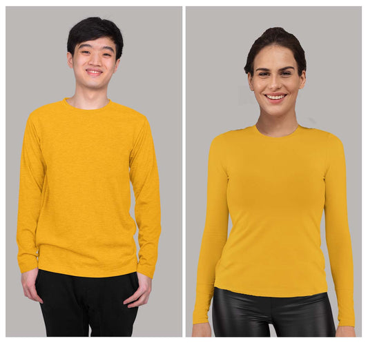 men & women Collage Full Sleeve Mustard