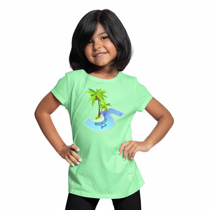 Beach Designed 5th Birthday Theme Kids T-shirt