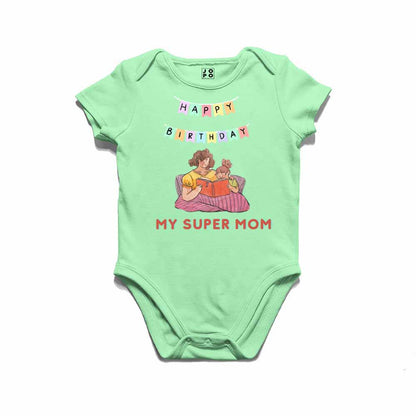 Happy Birthday Super mom T-shirt/Romper