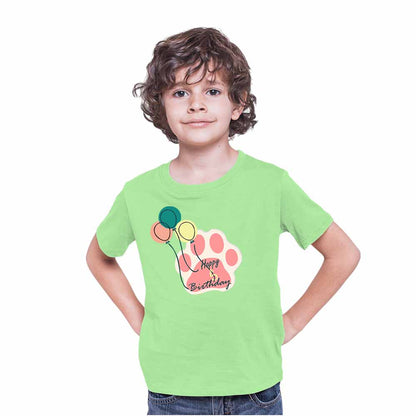 Balloon Design 5th Birthday Theme Kids T-shirt