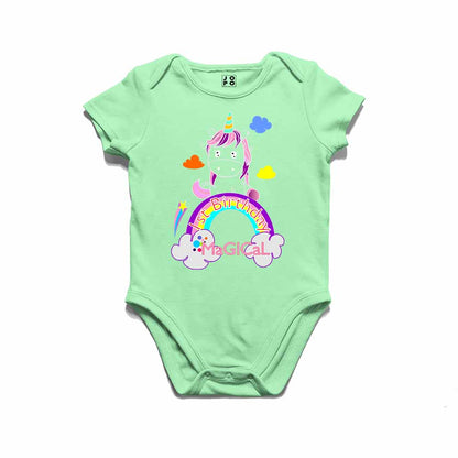 1st Birthday Unicorn Design kids T-shirt/Romper