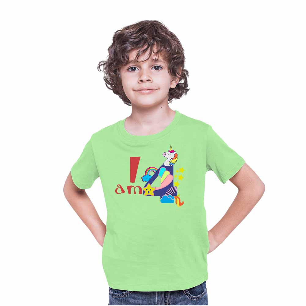 Joy Game 4rd Birthday Theme Kids T-shirt