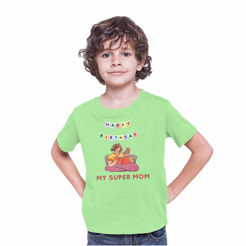 Happy Birthday Super mom T-shirt/Romper