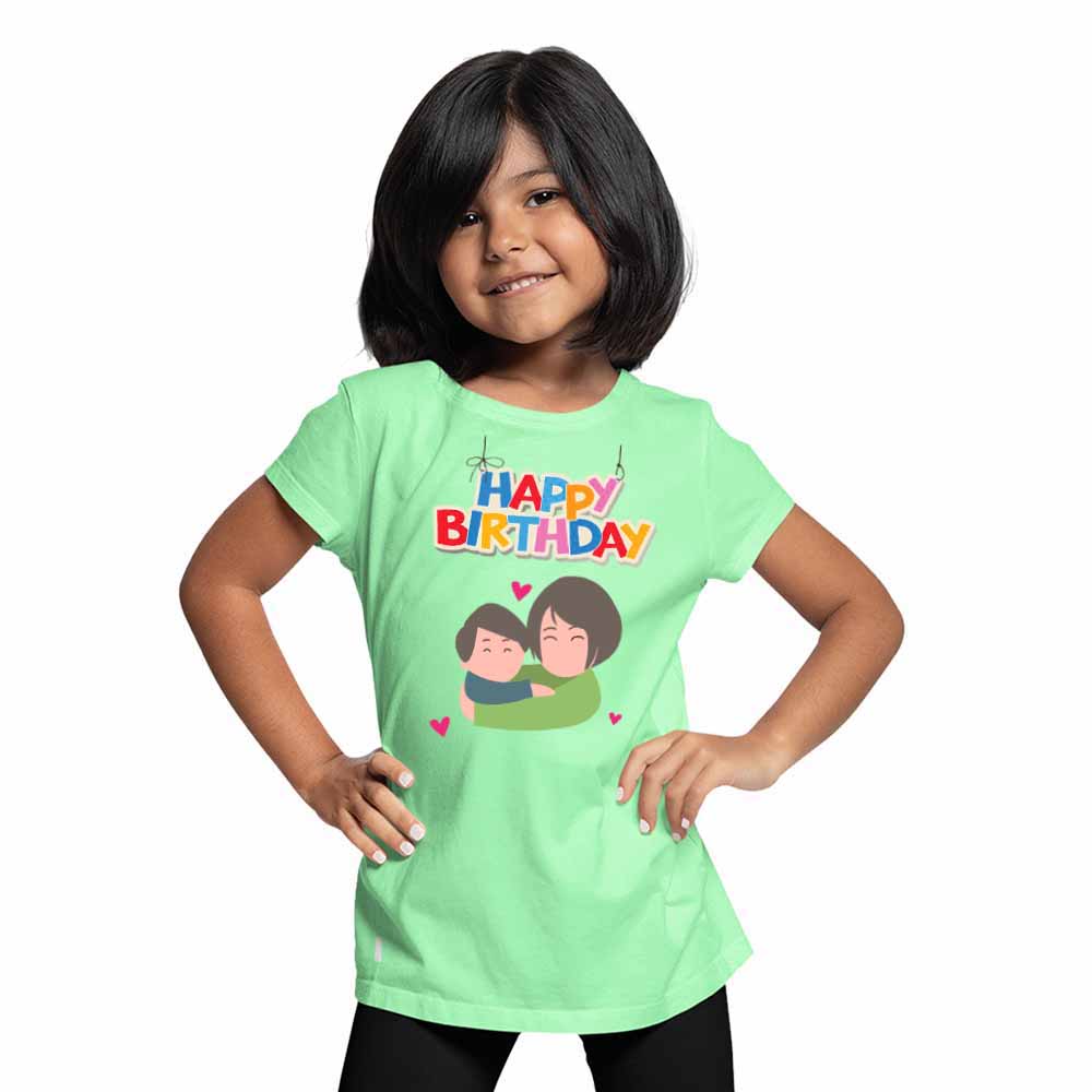 Happy Birthday mommy with kids T-shirt/Romper