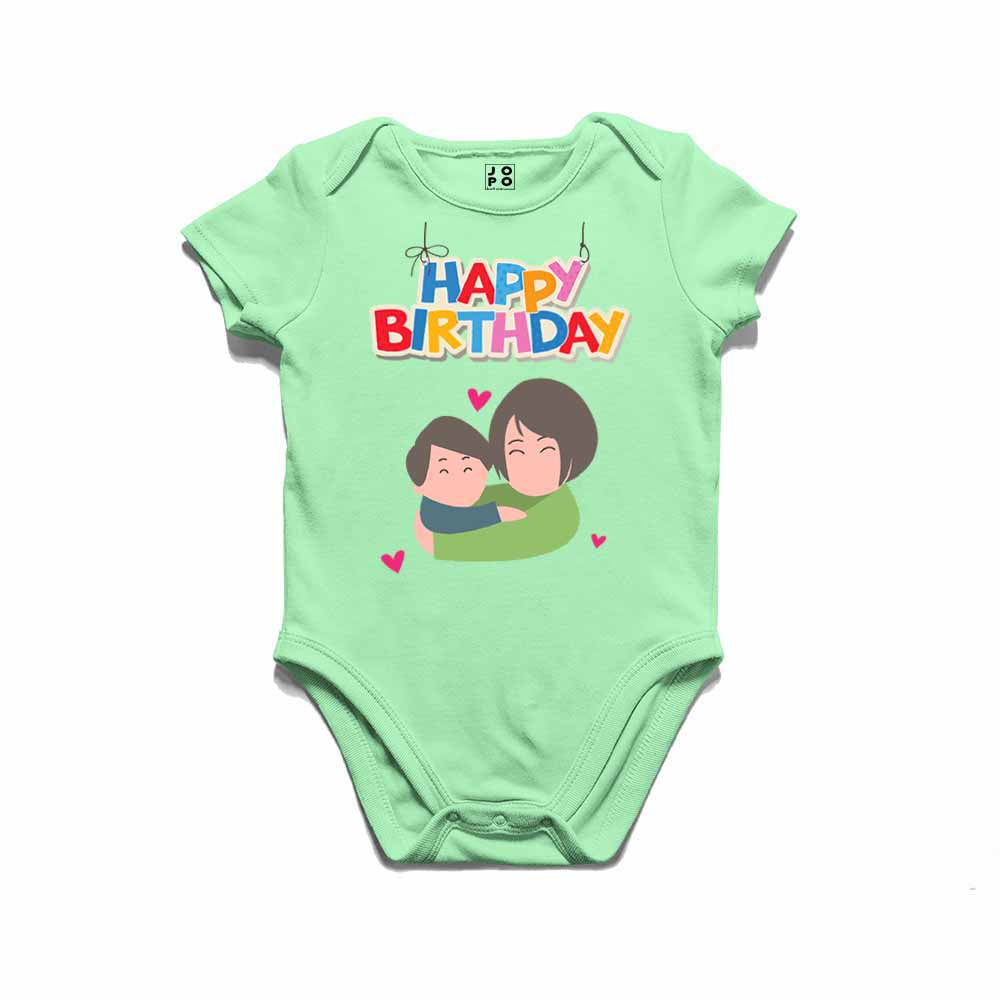 Happy Birthday mommy with kids T-shirt/Romper