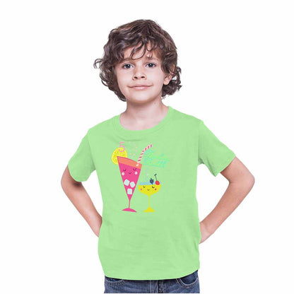 Beach Designed 5th Birthday Theme Kids T-shirt