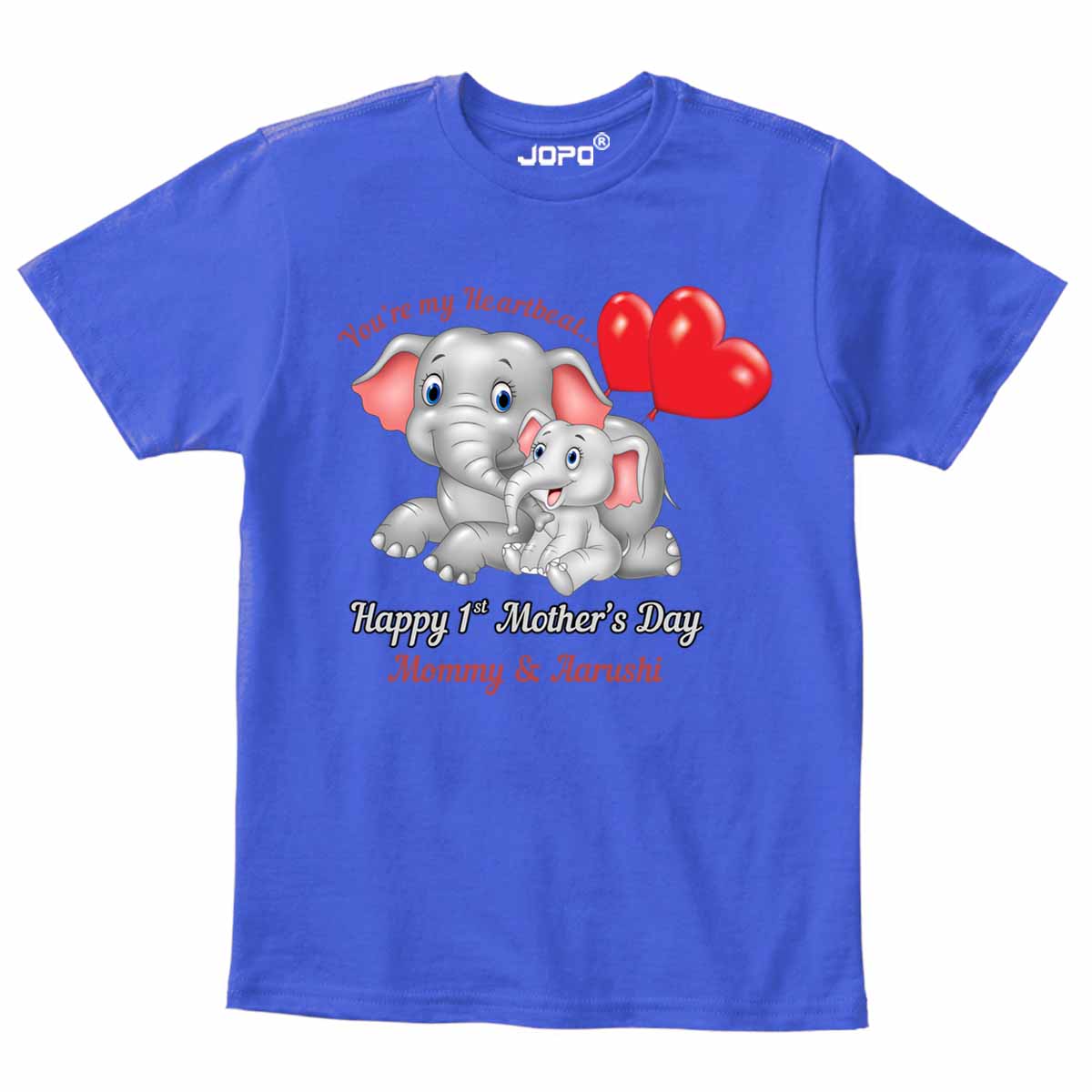 mothers day elephant royal blue